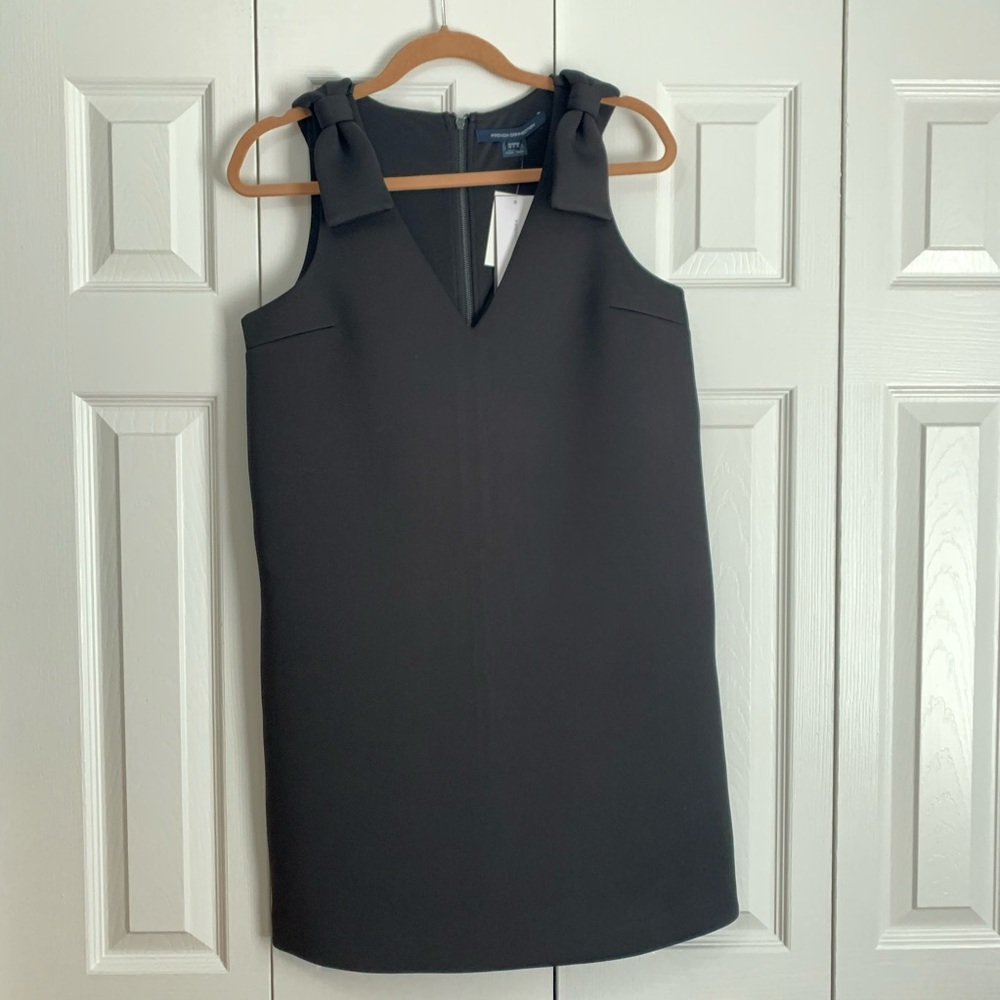 French Connection Black Scuba Cocktail Dress
